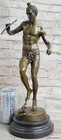Handcrafted Large Snake Charmer Bronze Sculpture Hot Cast Classic Artwork