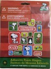 Peanuts Snoopy Adhesive Foam Christmas Shapes For Decorating   Crafts         ship 