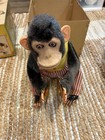 Vintage Daishin Musical Jolly Chimp Creepy Clapping Cymbal Monkey  W box Works