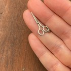 Vintage 925 Sterling Silver Sewing Scissors Shears Opens Pendant Bracelet Charm