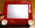 Travel Etch A Sketch 6 25    X 5    Ohio Art Co  Working Tested Red