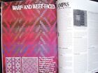Weaver s Magazine 17 Doubleweave Special Issue Lampas Finnvav Blocks Color Weave