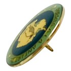 Vintage Ushuaia Argentina Lapel Pin Port To Antarctica Travel Souvenir