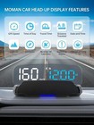 Moman Digital Speedometer Gps Car Hud Head Up Display With Projection Reflector