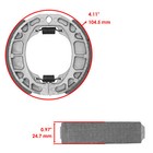 Front Brake Shoes For Honda Atc185 Atc185s 1980 1981 1982 1983