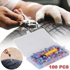 100pcs Tire Repair Screws Kit With Screwdriver 3 Sizes Rubber Plugs Flat Tires