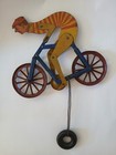 Rare Antique Early 1900s Gilbert Bicycle Racer Balance Tin Toy  motorcycle Mike 