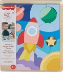 Wood Preschool Toy Space Blocks Jigsaw Puzzle - 42 Wooden Pieces For Stacking