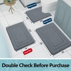Memory Foam Bathroom Rug Mat 30x20  Ultra Soft And Absorbent Bath Mat  Machine W