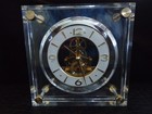Vintage 1980 s Seiko Quartz Lucite Skeleton Clock Qaw105g  Newbattery  Very Nice