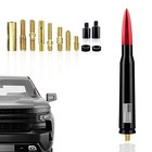 1 Pc Car Truck Bullet Antenna  Automobile Antenna Mast  Suitable For Gm Red