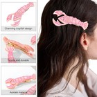 Lobster Hair Clips 4 Pack     adorable Acrylic Resin Alligator Clips  Unique