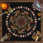 Moon Phases Altar Cloth With Lotus wicca Altar Supplies  Moon Phases Tarot Cloth