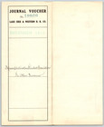 Lake Erie And Western Railroad 1913 Journal Voucher Month Of December Vgc