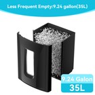 Heavy Duty 22-sheet Cross-cut Paper Shredder  P-4 Security  9 24 Gal Bin