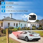 Driveway Alarm Wireless Long Range 1800ft Battery Powered Outdoor Motion Sensors