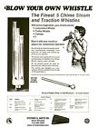 Steam Whistle 5 Chime Aluminum - Threaded Base - Mintz Whistles
