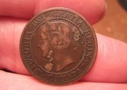 1859 Canadian Large Cent  Free Shipping   131d 