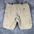 Carhartt Shorts Mens 40 Beige Cargo Canvas Relaxed Fit Workwear 9 Inseam