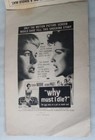 Why Must I Die  Pressbook 1960 Terry Moore  Debra Paget  Bert Freed