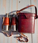 Brass Monocular Binocular Telescope Vintage Nautical Spyglass With Leather Box