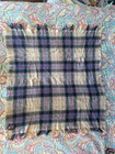 Edinburgh Woolen Mill Pure Wool Throw Blanket  48x48 In  Uk Made  100  Wool