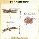 3-pack Bird Bath Copper Disk  Mini Bird Bath Copper Ornaments  dragonfly 
