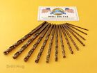 13 Pc Cobalt Drill Bit Set Cobalt M42 Hssco Drill Hog Usa Lifetime Warranty