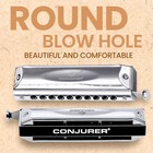 Conjurer  10hole 40tone Chromatic Harmonica Mouth Organ Key C Harmonica New