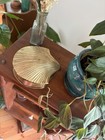 Vintage Brass Shell Trinket Box Jewelry Box