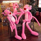 Cute Long Leg Pink Panther Plush Doll Soft Stuffed Leopard Animal Toy Gift
