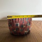 Longaberger Patriotic Basket Liner Red White Blue Flag Patchwork Ruffle