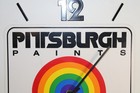 Pittsburgh Paints Advertisement Clock Paint Drip Working