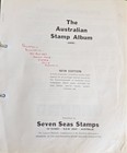 Vintage Australian Stamp Album Collection 1934-1977 Used Incomplete