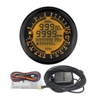 6 In 1 Multi-functional Gauge Meter Gps Speedometer 12v 5bar Black black