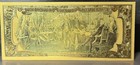 24k Gold Foil Plated  2 Dollar Bill Banknote Collectible
