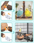 Bird Perches  8pcs Natural Wood Parrot Perch Stand Chewing Toys Cage