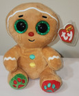 Ty Beanie Boos - Nutmeg The Holiday Gingerbread Man 6  New Stuffed Animal Toy