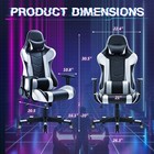 Ergonomic Gaming Chair Racing Style Adjustable Height High Back Computer Chair