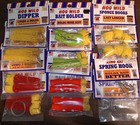 Lot Of 12 Packages Assorted Magic Bait Spring Hooks  Bait Holders  Sponges  Etc 
