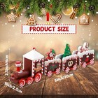 Gingerbread Christmas Train Painted Wooden Christmas Decoration