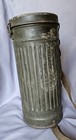 Wwii German Gas Mask And Canister With Initials