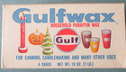 Four New Vtg Gulf Gulfwax Paraffine Paraffin Wax Box Cakes Total 2 1 2 Lb