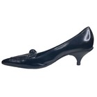 Prada Women   s Black Leather Pointed Toe Kitten Heel Size 37 5 Us 7 5