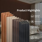 Art3d 16 Pack Wpc Slat Wall Panels 48x6 3d Fluted Waterproof Wood Grain Decor