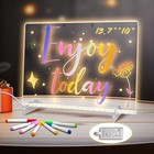 Led Note Board With Colors  13 7 x10  4 Modes  7 Colors Acrylic Dry Erase Boards
