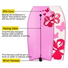 Goplus 41  Lightweight Super Bodyboard Surfing W leash Eps Core Boarding Pink
