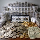 Old U s  Estate Coin Lots - Rare Us Coins - 90  Silver   Gold   Currency   Bonus
