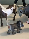 Lot Of 9 Schleich   Breyer Horses Mixed Lot Tiger Bulls Horse Schylling