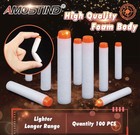 100pcs Refill Darts Glow In The Dark Bullets Pack For Nerf Elite 2 0 Blasters